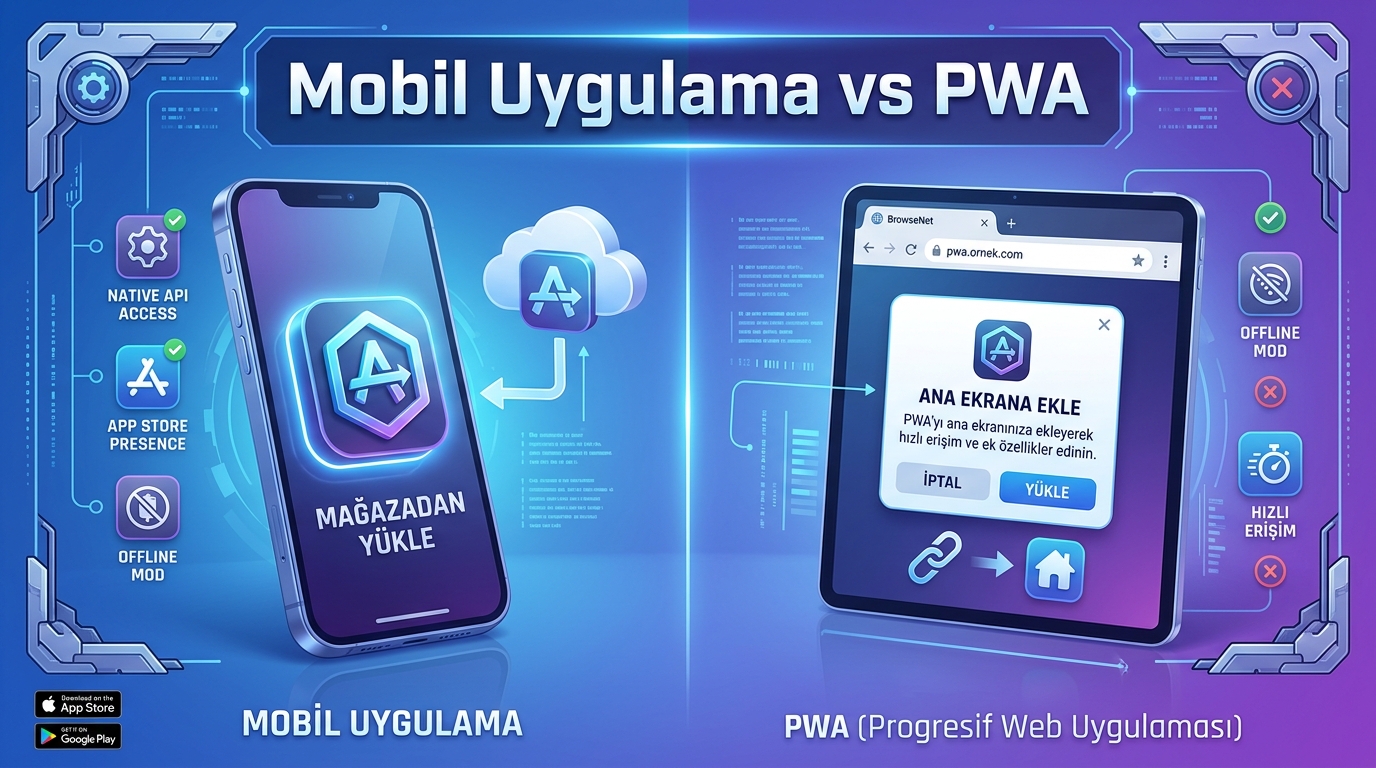 Mobil Uygulama mı, Progressive Web App (PWA) mı? 2026’da Hangisini Seçmelisiniz?